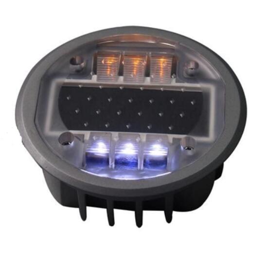 led hard wired road stud for tunnel cross road changing 6pcs/side LED Aluminum Wired Road Studs